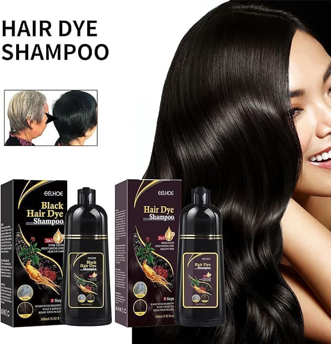 Natural Black Hair 3- IN-1 Dye Shampoo